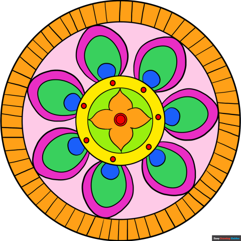 Mandala drawings | Easy Drawing Guides
