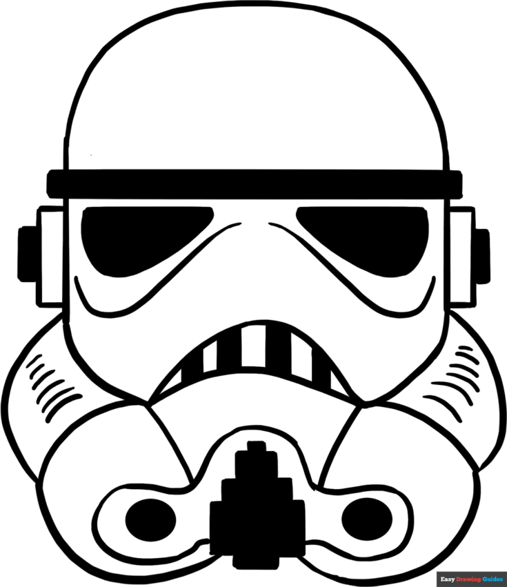 Maglietta Uomo Cotton Soul Star Wars Helmet Sketch – Bianca, Taglia L, Cotone, Design Autorizzato