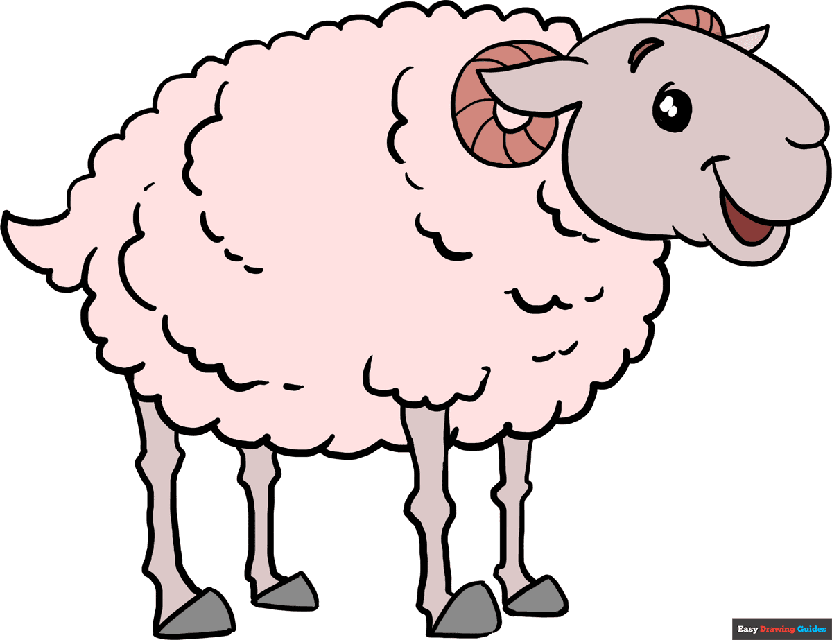 Instructions for drawing cute sheep. Follow step by step. Worksheet for kid  learning to draw animals. Game for child vector page. Scheme for drawing  sheep. Vector illustration 10921113 Vector Art at Vecteezy