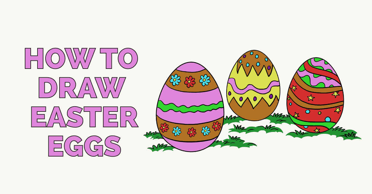 How to Draw Easter Eggs Really Easy Drawing Tutorial