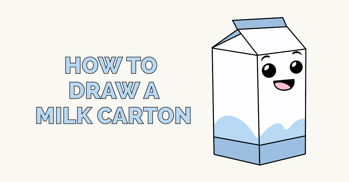 How to Draw a Milk Carton - Really Easy Drawing Tutorial