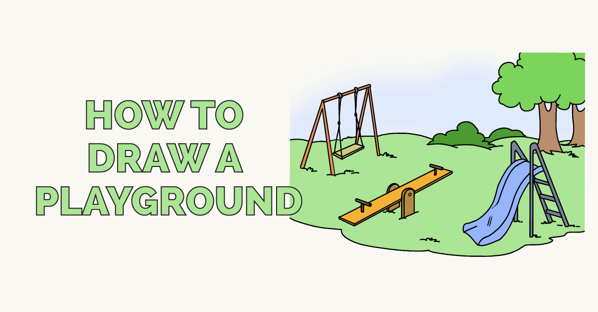 How To Draw A Playground Really Easy Drawing Tutorial