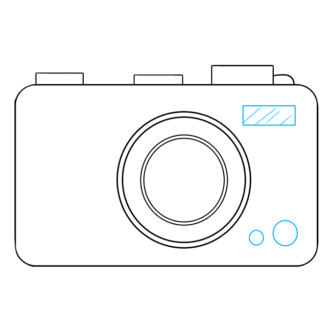 How to Draw Camera: ステップ8