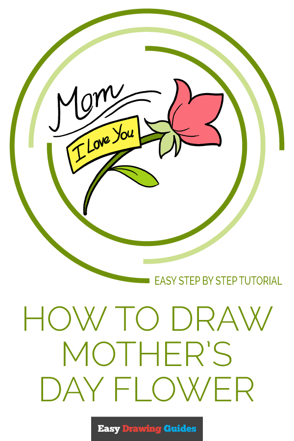 How to Draw Mothers Day Flower | Share to Pinterest