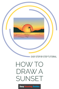 How to Draw a Sunset | Share to Pinterest