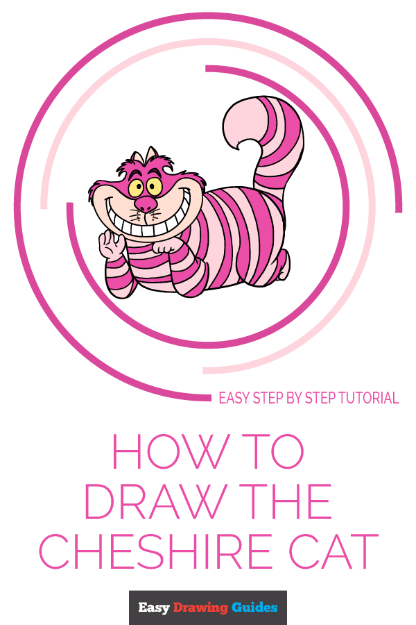 How to Draw the Cheshire Cat Really Easy Drawing Tutorial