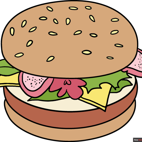 How to Draw a Burger Featured Image