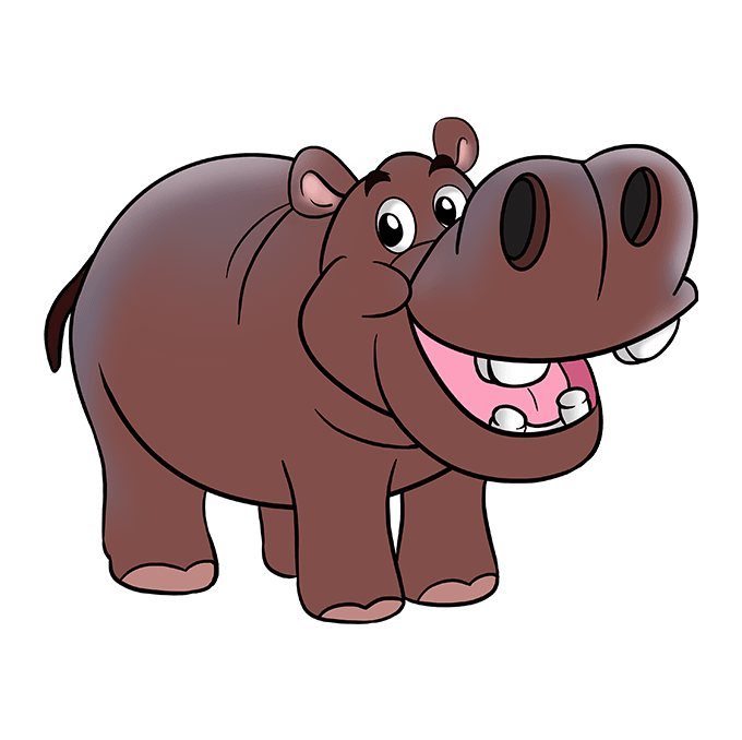 Can t Miss Takeaways Of Info About How To Draw Cartoon Hippo Morgain