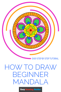 How to Draw Beginner Mandala Pinterest Image