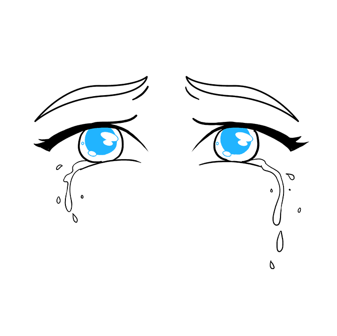 How To Draw Anime Eyes With Tears How To Draw Anime Eyes With Tears