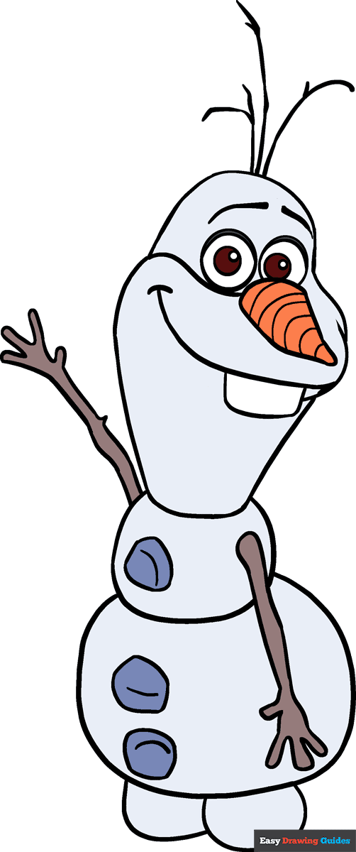 How To Draw Frozen Easy Drawing