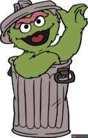 How to Draw Oscar the Grouch from Sesame Street