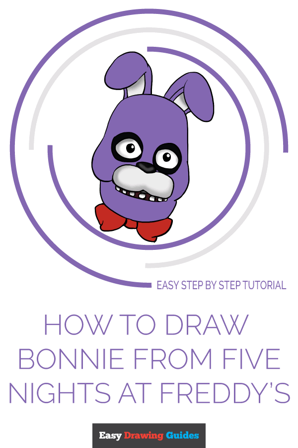 How to Draw Bonnie from Five Nights at Freddy's Really Easy Drawing