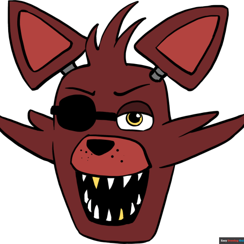 How to Draw Foxy from Five Nights at Freddy's Featured Image