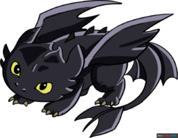How to Draw Toothless from How to Train your Dragon