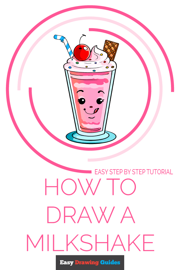 How to Draw a Milkshake Pinterest Image