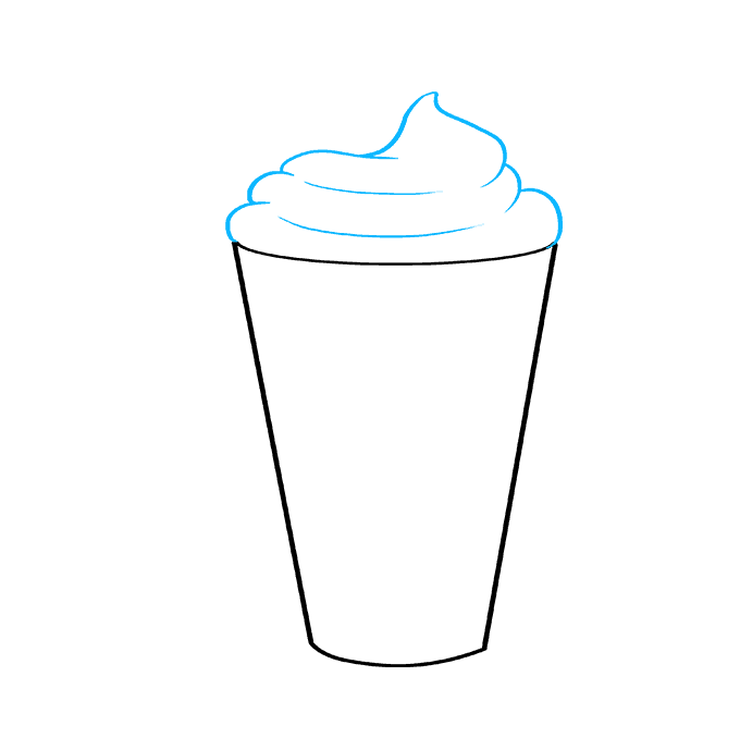 How to Draw a Milkshake Step 03