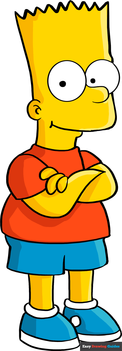 How To Draw Bart Simpson Really Easy Drawing Tutorial How To Draw Bart Simpson Really Easy Drawing Tutorial
