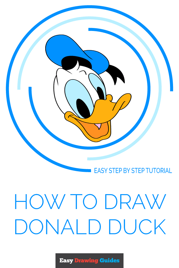 donald duck drawing face