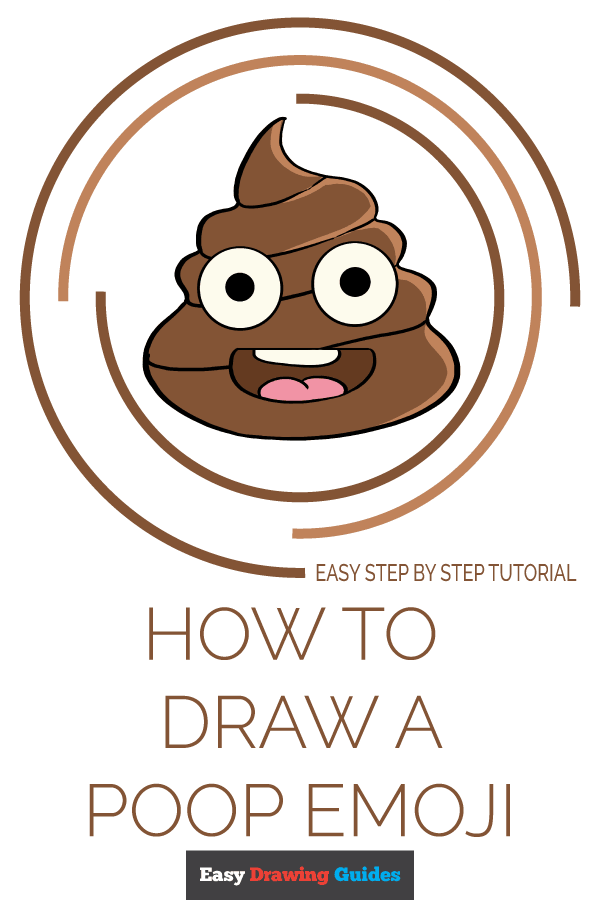 How to Draw a Poop Emoji Pinterest Image