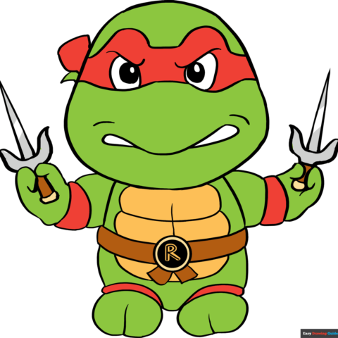 How to Draw Raphael from Teenage Mutant Ninja Turtles Featured Image