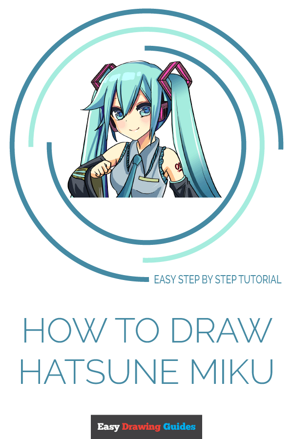 How to Draw Hatsune Miku Pinterest Image