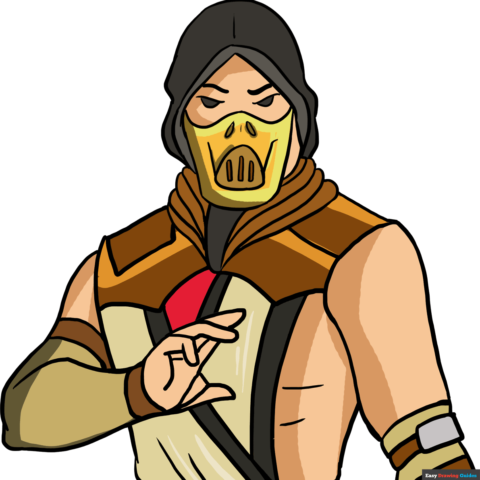 How to Draw Scorpion from Mortal Kombat Featured Image