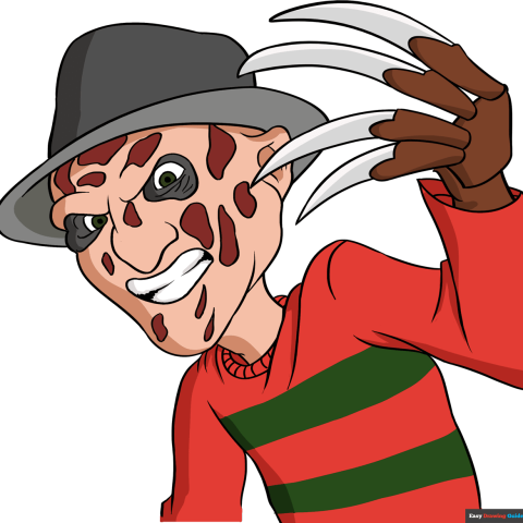 How to Draw Freddy Krueger from Nightmare on Elm Street Featured Image