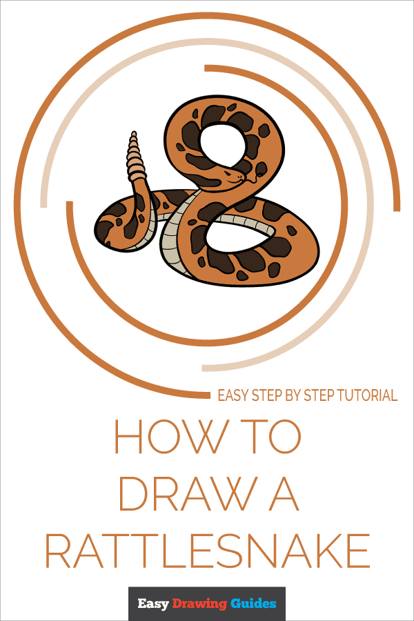 How to Draw a Rattlesnake Pinterest Image