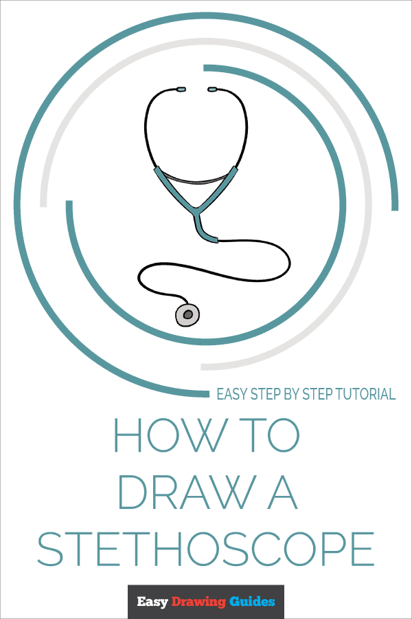 How to Draw a Stethoscope Pinterest Image