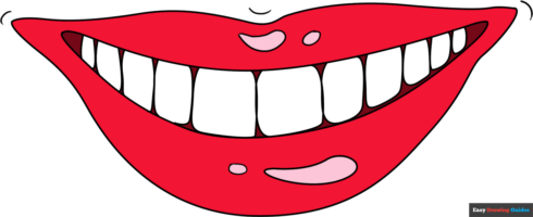 How to Draw Teeth and Lips