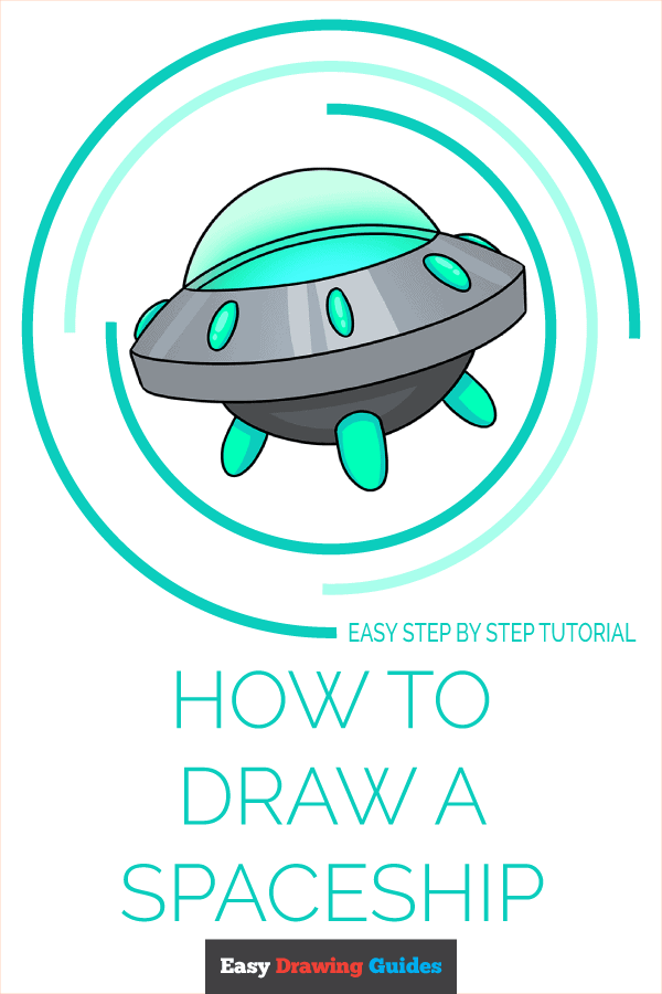 How to Draw an Alien Spaceship (Very Easy)