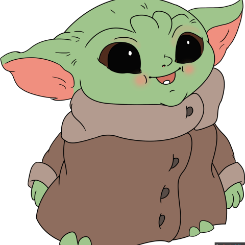 How to Draw Baby Yoda from the Mandalorian Featured Image