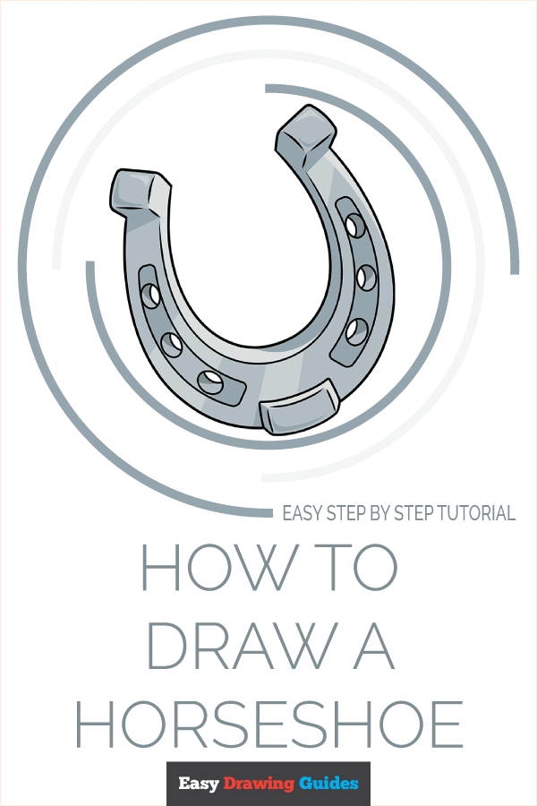 How to Draw a Lucky Horseshoe Real Easy - Step by Step 