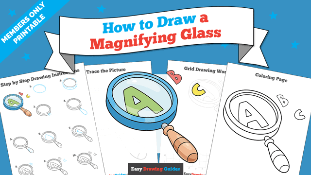 Printables thumbnail: How to Draw a Magnifying Glass