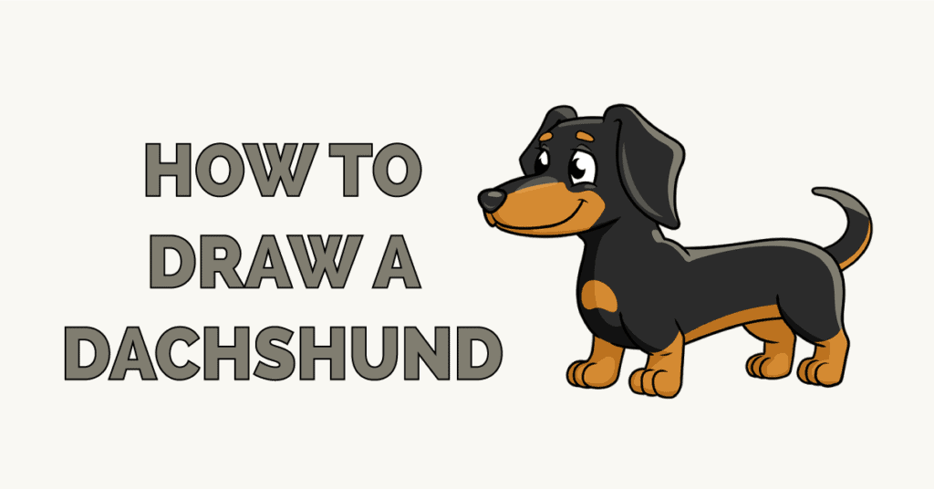 sausage dog drawing