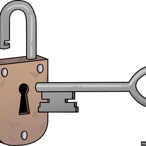 How to Draw a Key and Lock: Featured Image