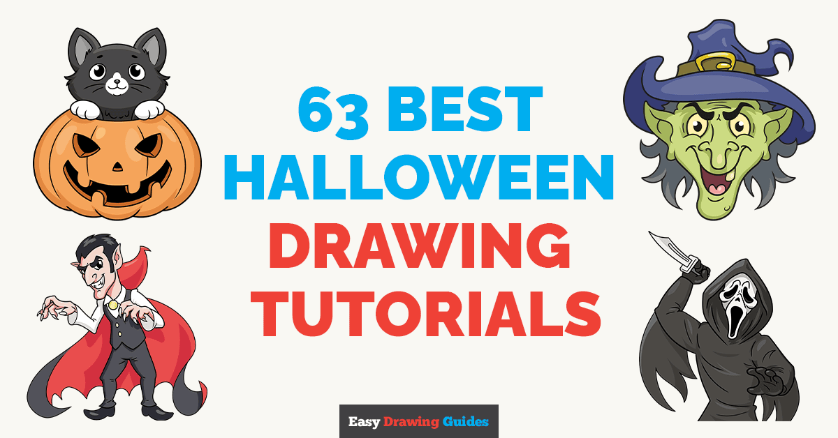 63 Best Halloween Drawing Tutorials for Kids Featured Image
