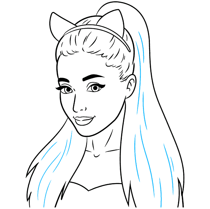 How To Draw Ariana Grande Really Easy Drawing Tutorial How To Draw Ariana Grande Really Easy Drawing Tutorial