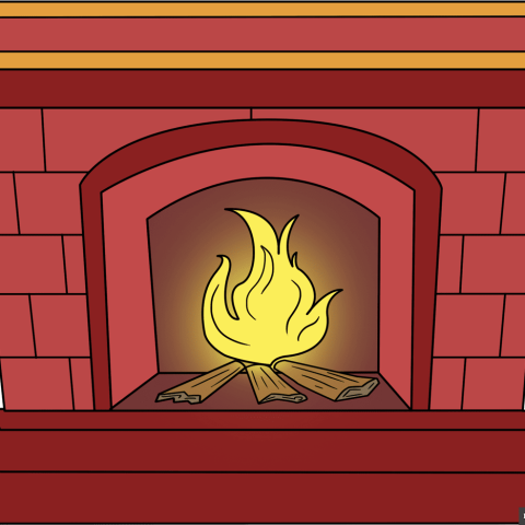 How to Draw a Fireplace Featured Image