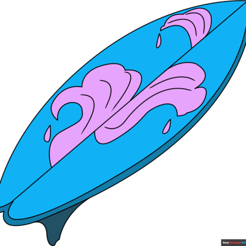 How to Draw a Surfboard Featured Image