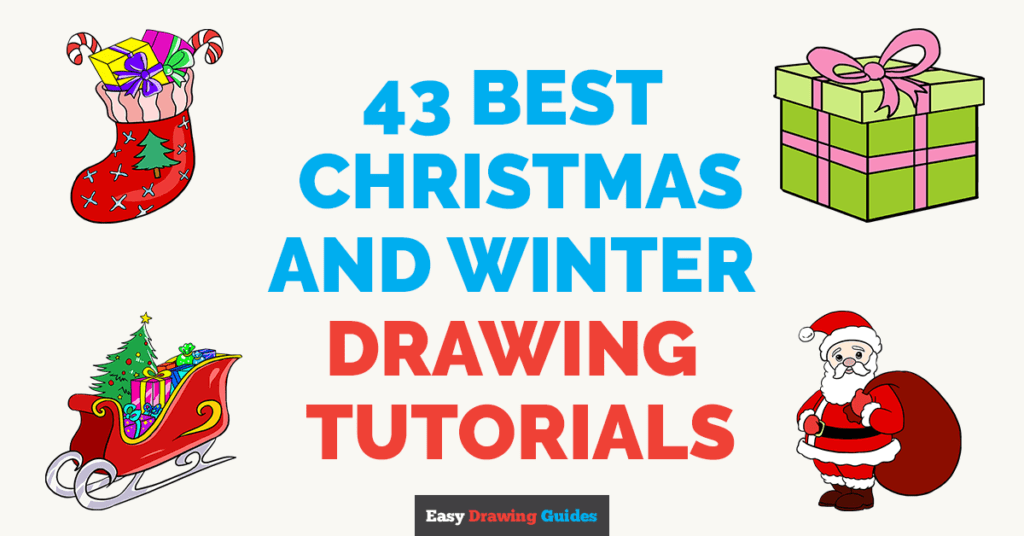 43 Christmas and Winter Drawing Ideas Easy Drawing Tutorials