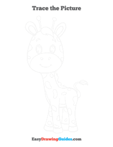 How to Draw Baby Giraffe Printable - Page 3