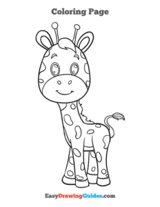 How to Draw Baby Giraffe Printable - Page 5