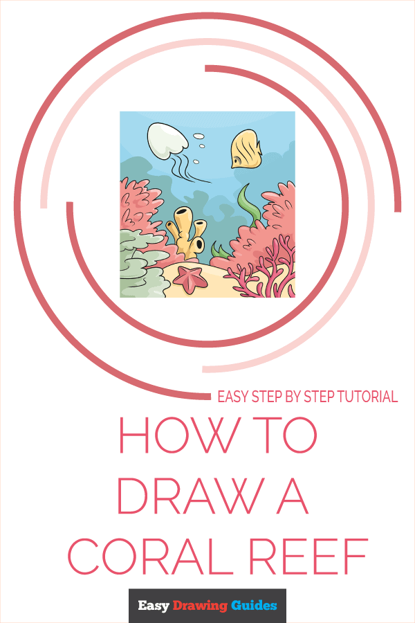 How to Draw a Coral Reef Pinterest Image