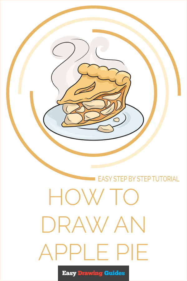 How to Draw an Apple Pie - Really Easy Drawing Tutorial