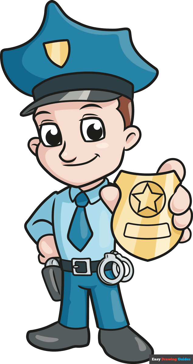 Police Drawing For Kids