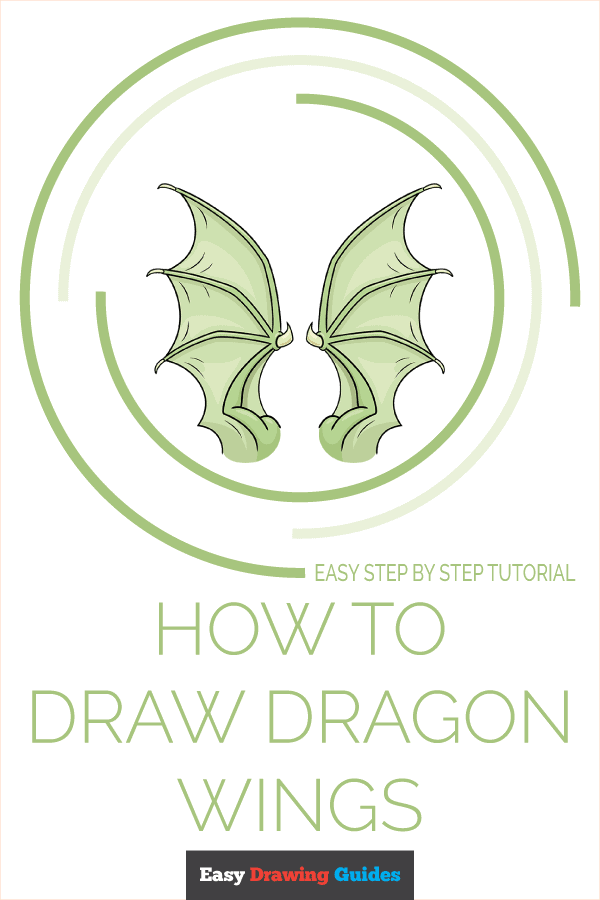 How to Draw Dragon Wings Pinterest Image