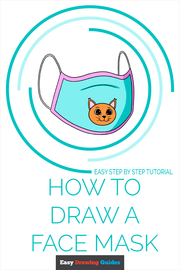 How to Draw a Face Mask Pinterest Image