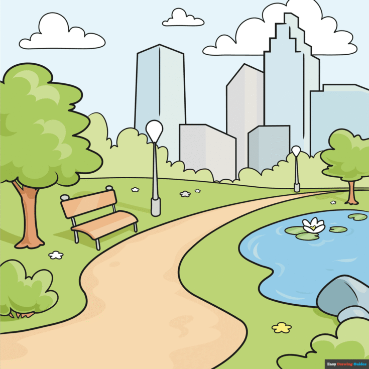How to Draw a Park Featured Image